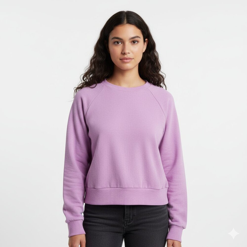 NWT Colsie Lilac Purple Crewneck Sweatshirt – Soft Fleece Pullover Women’s M‎